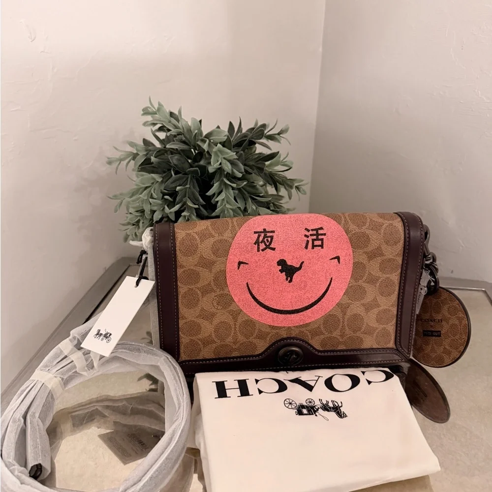 Coach X Rexy Yeti Out Riley Bag With Charm1